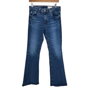 AG Adriano Goldschmied Farrah Boot Mid Rise Blue Jean Japanese Fabric Size 30x32